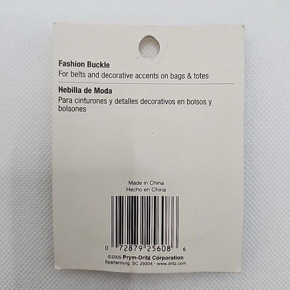 Lot Of 2 Dritz 1" Silvertone Fashion Buckles 145-65 -Belts, Accents, Bags, Totes - Picture 4 of 4